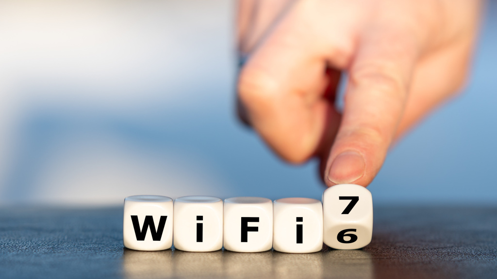 Wi-Fi 6 naziv napisan kockicama
