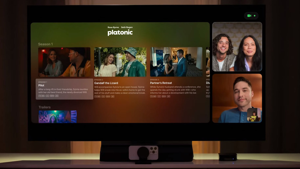 Apple TV sa novim funkcijama koje su predstavljene na WWDC 2023.