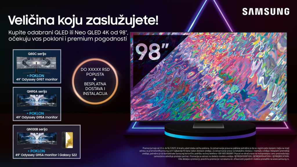 Samsung OLED TV 98'' akcija