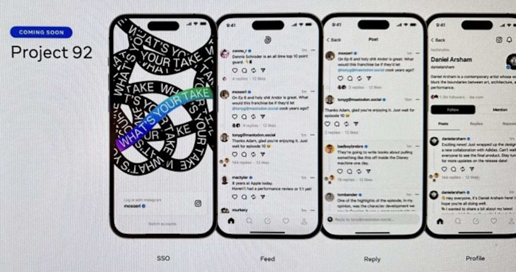 Ekran nove Meta Threads aplikacije koja će biti Twitter rival