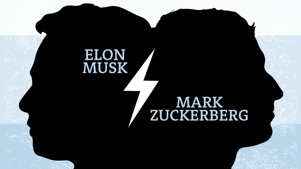 Ilon Mask i Mark Zakerberg, vlasnici Twitter, X i Threads aplikacija