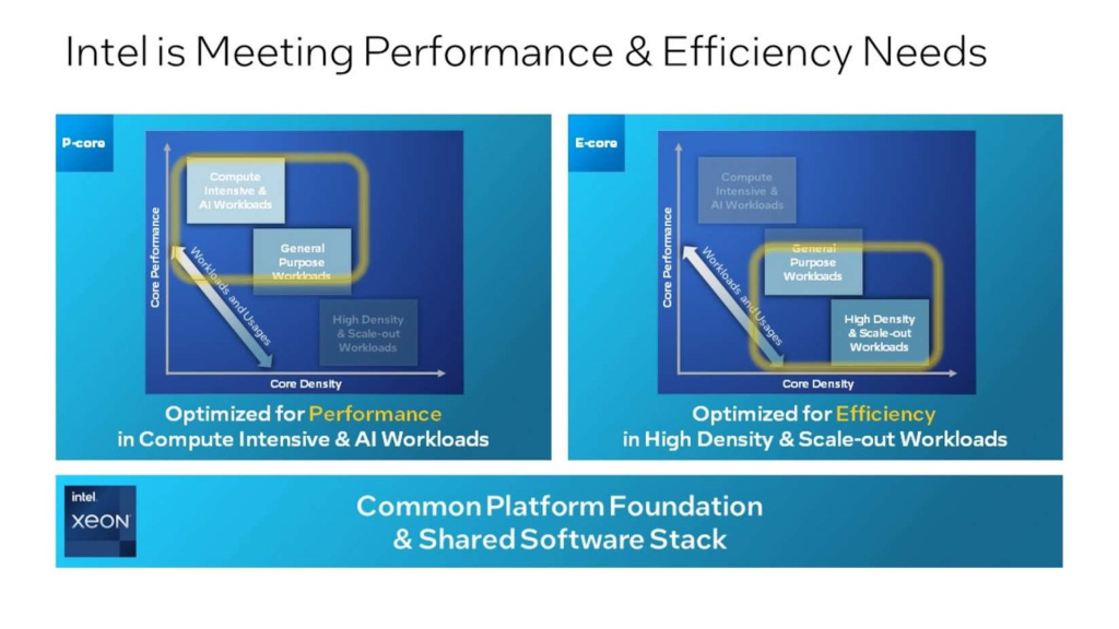 The Intel Xeon product line, which will also include the Intel Sierra Forest chip, as well as the Granite Rapids