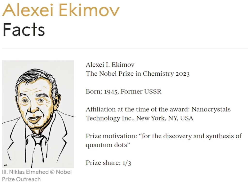 Jedan od naučnika koji je otkrio tehnologiju koja je dobila Nobelovu nagradu – Aleksej Ekimov