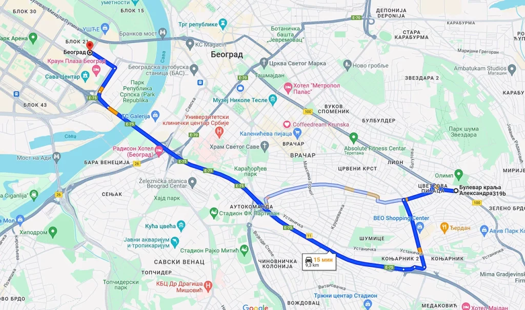 Google Mape nova boja rute