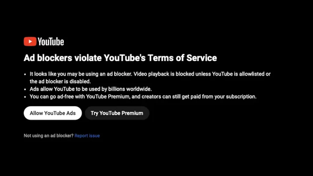 YouTube borba protiv blokera reklama