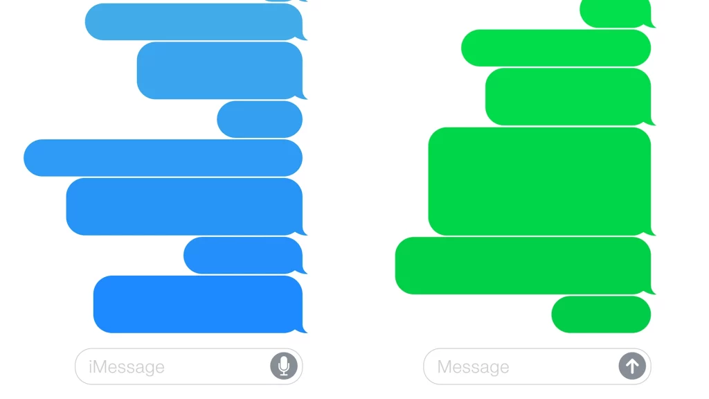 Google is pulling the EU's sleeve to force Apple to accept RCS messages;  iMessage, Messages, green and blue bubbles.
