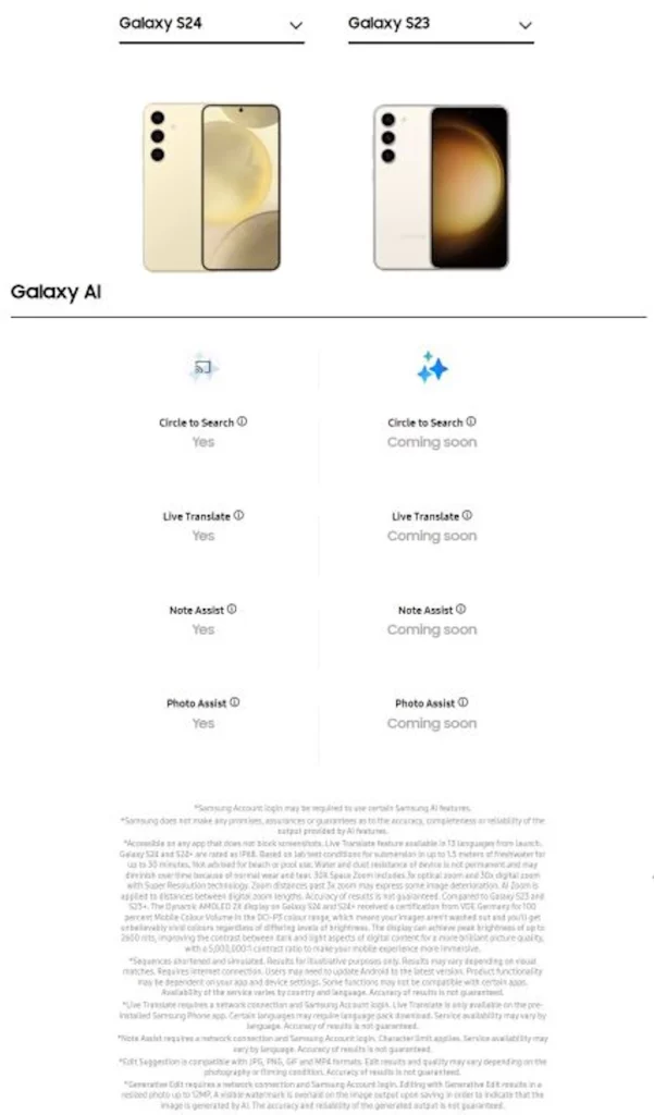 Galaxy AI funkcije koje stižu i na Samsung Galaxy S23 seriju telefona