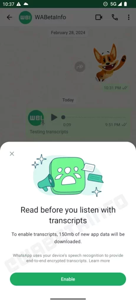 WhatsApp glasovne poruke moći će da se pretvaraju u tekstualne