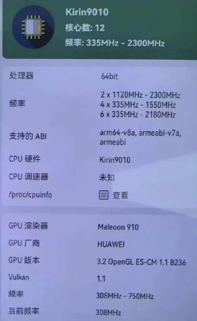 Novi Huawei čipset Kirin 9010 // Kirin 9010 je najnoviji Huawei čipset za telefone sa 12 CPU jezgara