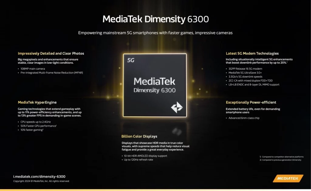 MediaTek Dimensity 6300 čipset