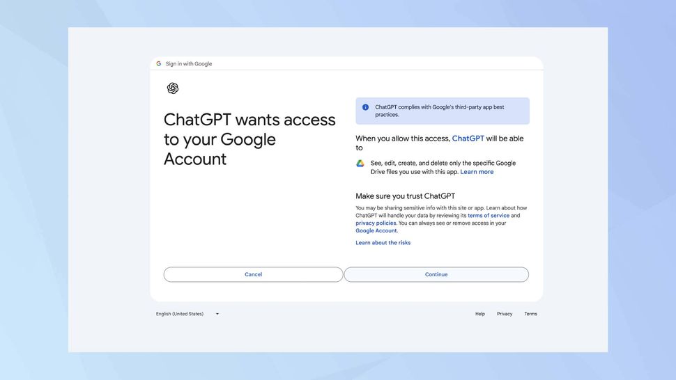 Google Drive ChatGPT povezivanje