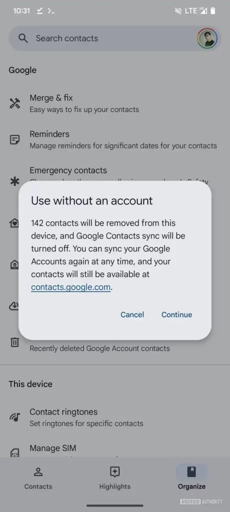 Google Contacts