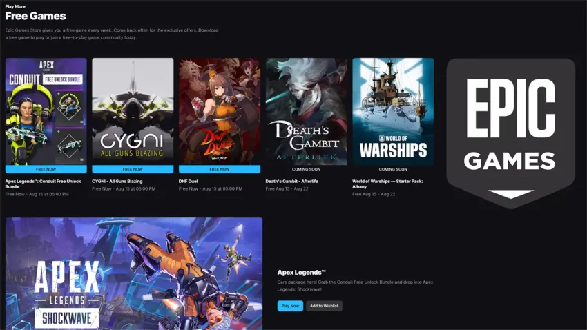 Epic Games Store poklanja nove igre u vrednosti od skoro 80 dolara