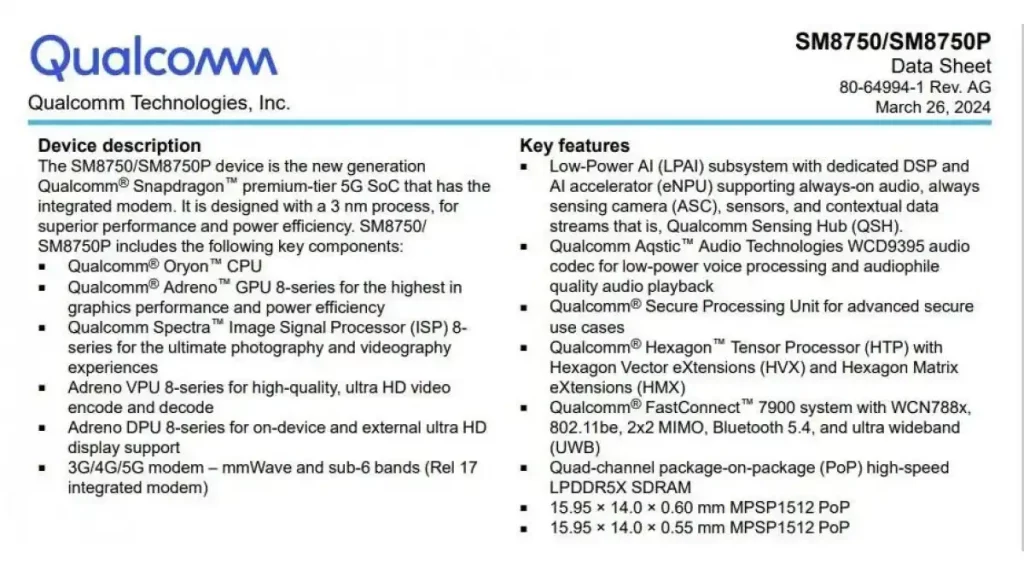 Snapdragon 8 Gen 4 Qualcomm