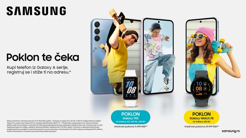 Poklon te čeka - nova školska godina uz Samsung Galaxy A seriju