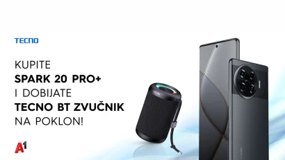 Kupite Spark 20 Pro+ u A1 i dobijate TECNO BT zvučnik na poklon!