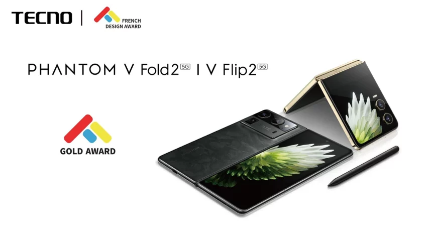 TECNO PHANTOM V Fold2 5G i PHANTOM V Flip2 5G osvojili prestižnu nagradu na French Design Awards