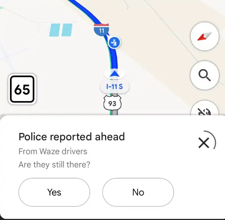 Google Maps Waze izveštaj prikaz