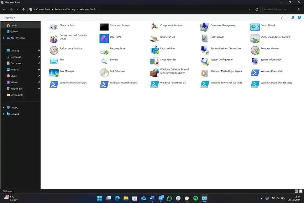 Microsoft Windows 11 dark mod anomalije