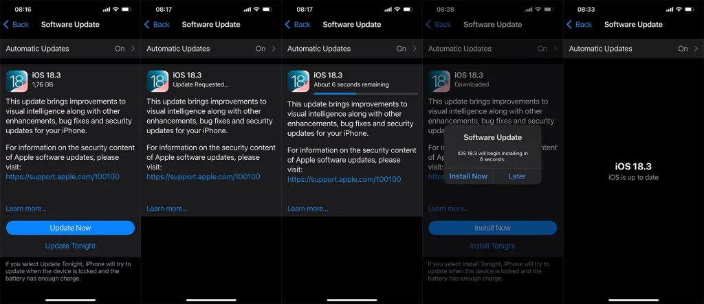 Apple iOS 18.3 ažuriranje