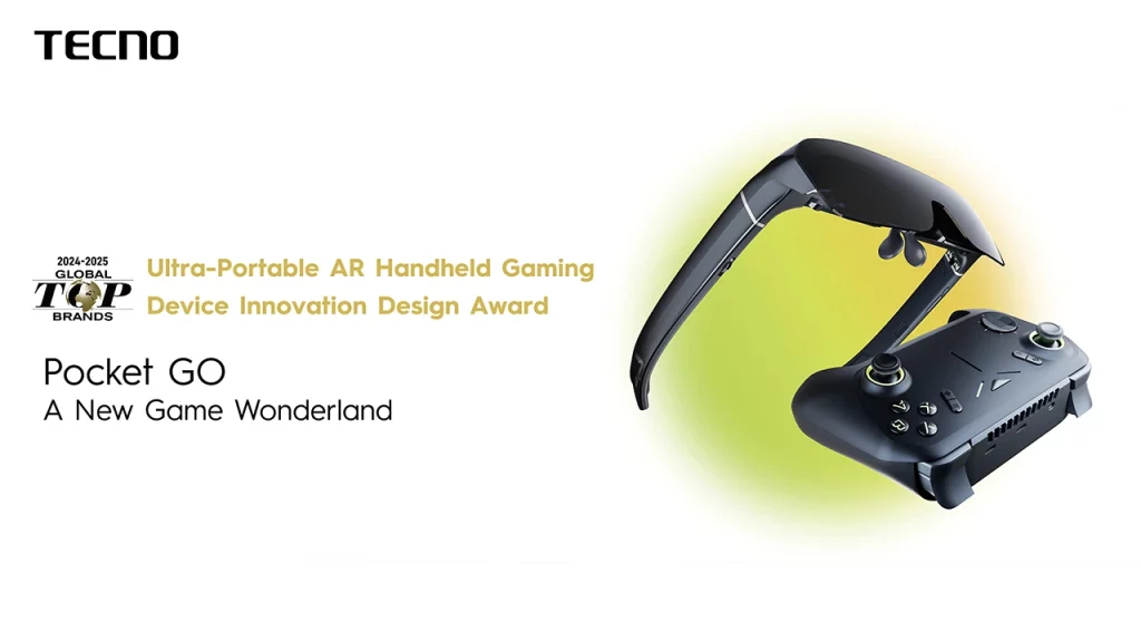 Tecno Pocket Go wins the Ultra-Portable AR Handheld Gaming Device Innovation Design Award copy