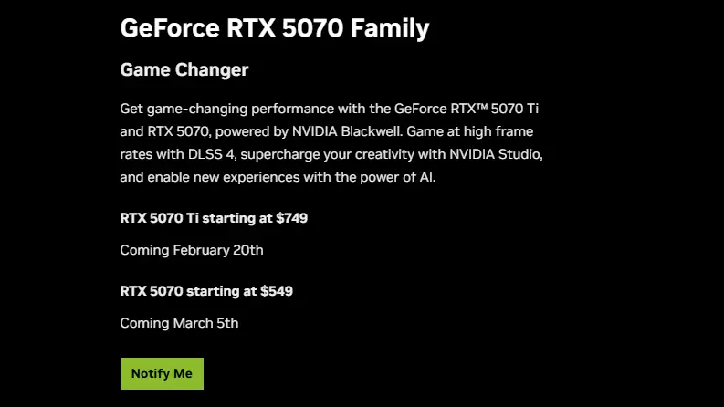 RTX 5070 RX7090