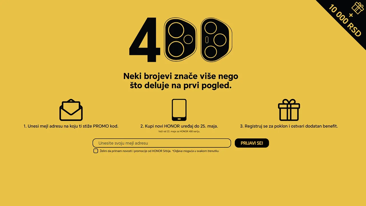 Honor pokreće Mystery box kampanju uz bonus od 10.000 RSD pri kupovini novih modela