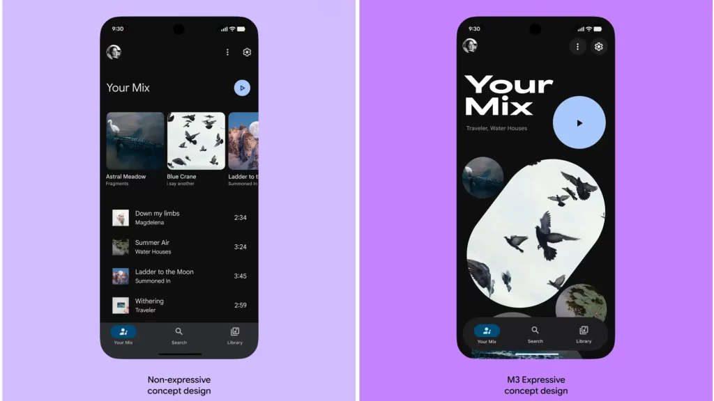 Android novi izgled Material 3 Expressive