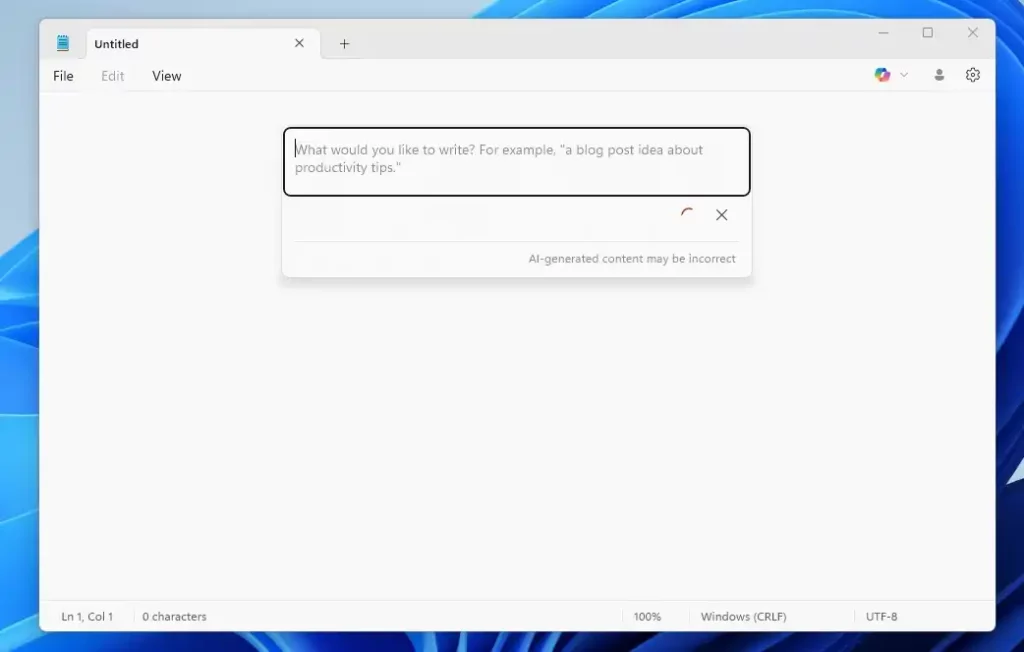 Notepad Windows 11