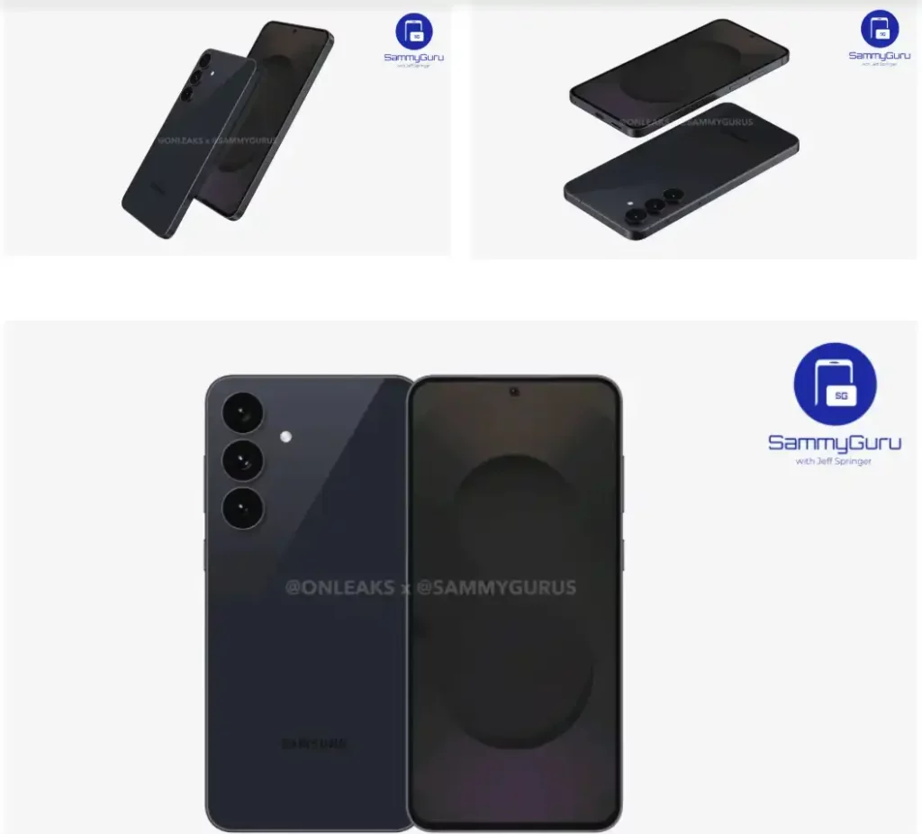 Galaxy S25 FE renderi