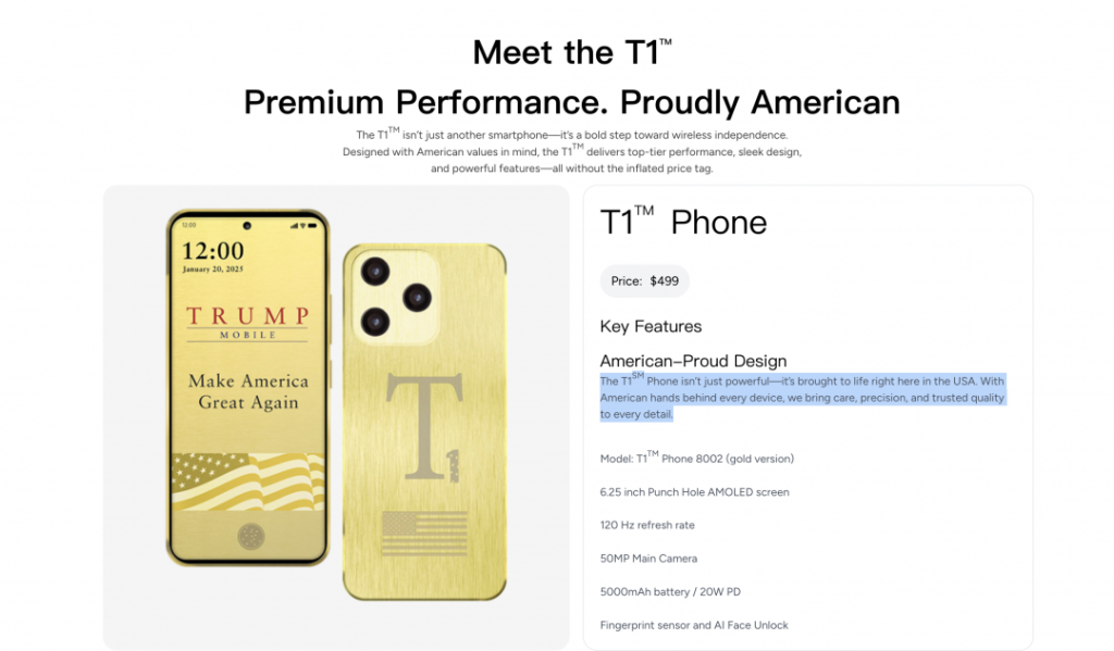 tramp telefon T1