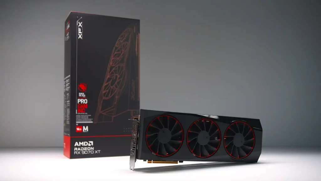 AMD RX 9070 XT 16G XFX Quicksilver Magnetic Air
