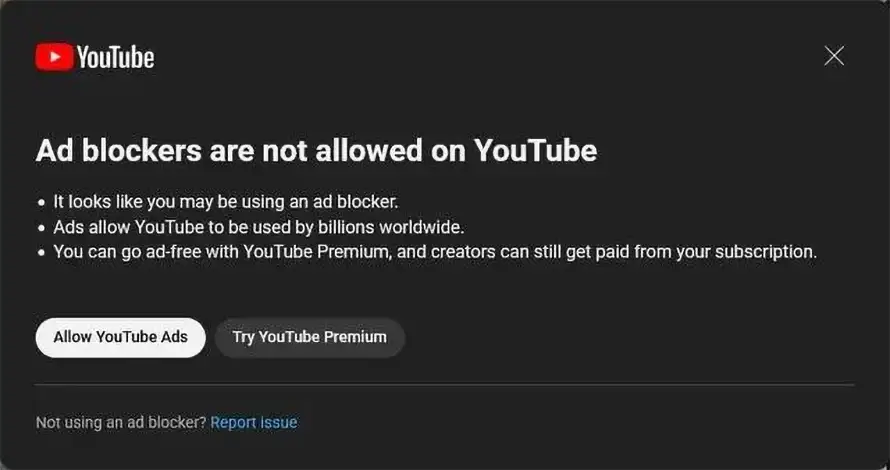 YouTube blokira upotrebu blokatora za reklame
