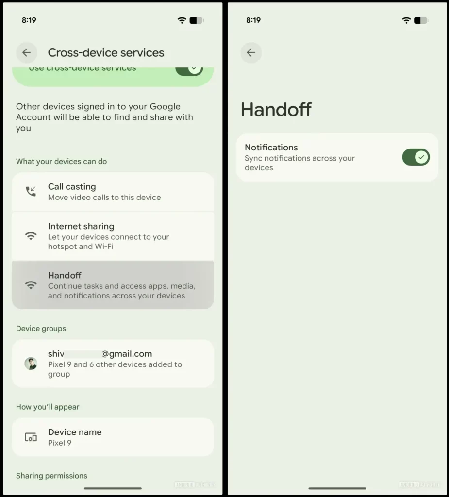 Google Handoff