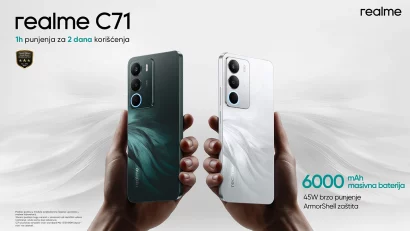 Novi pristupačni Realme C71 - pametni telefon sa baterijom od 6.000 mAh i brzim punjenjem od 45W