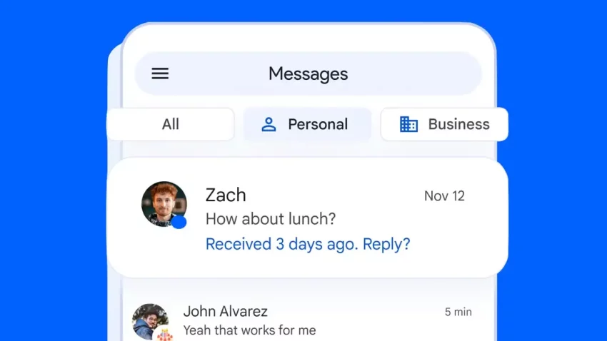 Šta znači plava tačka pored Android poruka?
