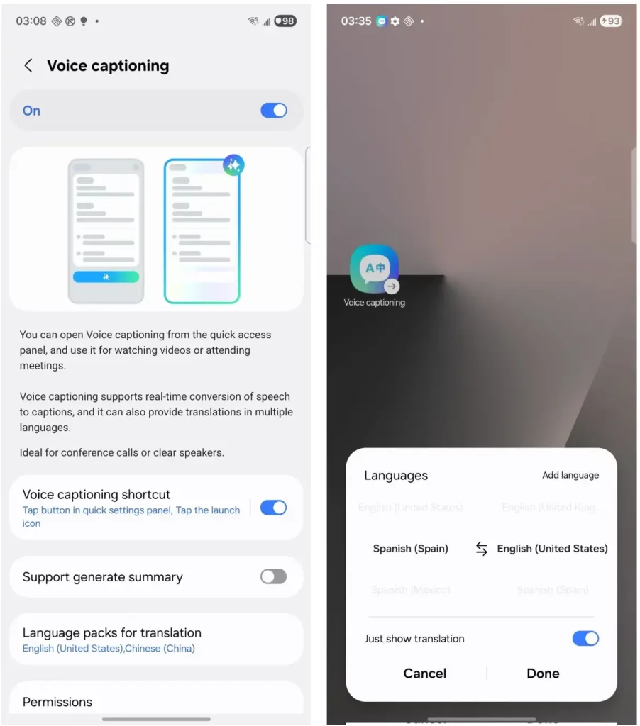 Gemini AI Voice Captioning