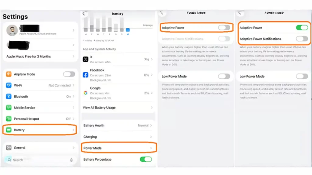 iOS 26 pode&scaron;avanja režima i baterija