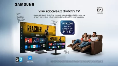 Samsung predstavlja „Dual Screen“ promociju: Udvostručite zabavu kupovinom Samsung TV-a