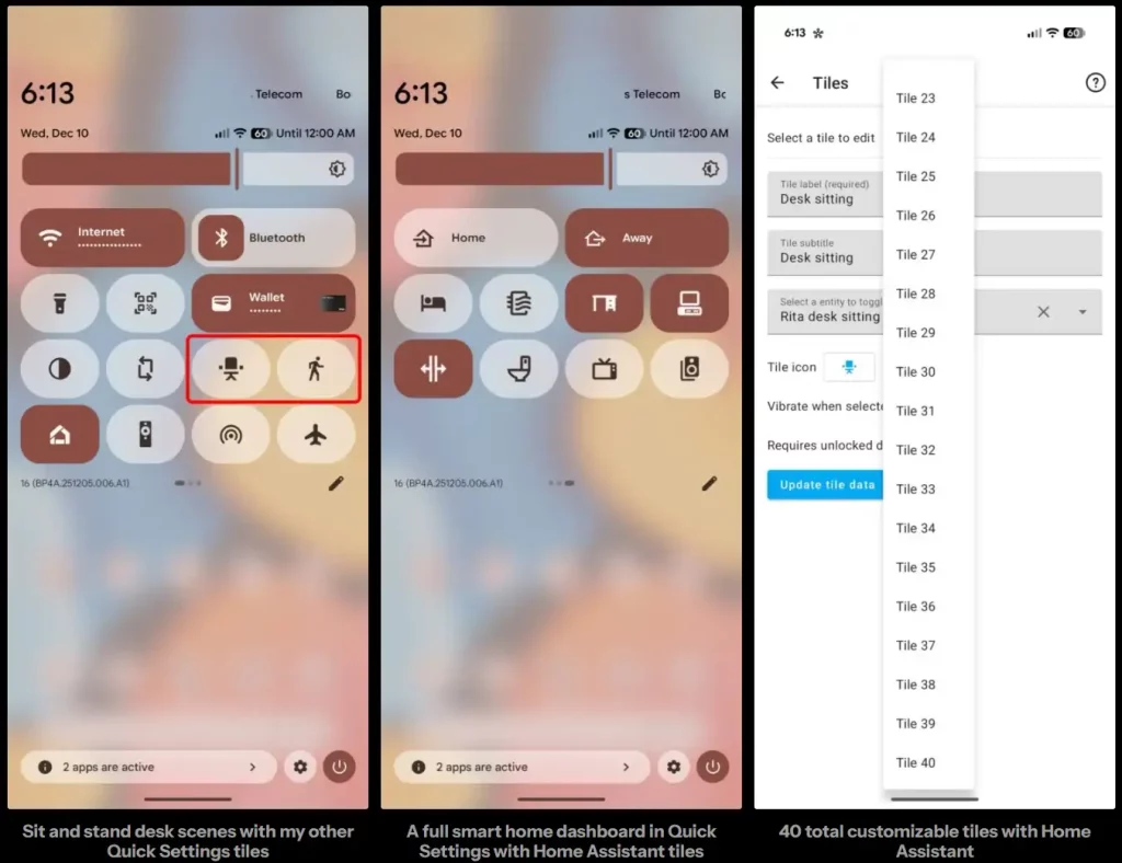 Android 16 prečice za pemtnu kuću