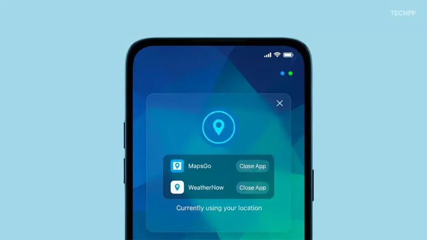 Obratite pažnju na plavu tačku koja se pojavljuje u najnovijoj Android 16 verziji