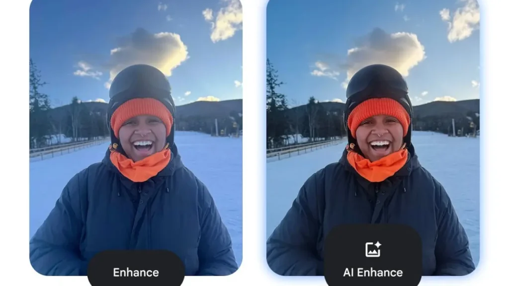 Google Photos AI Enhance