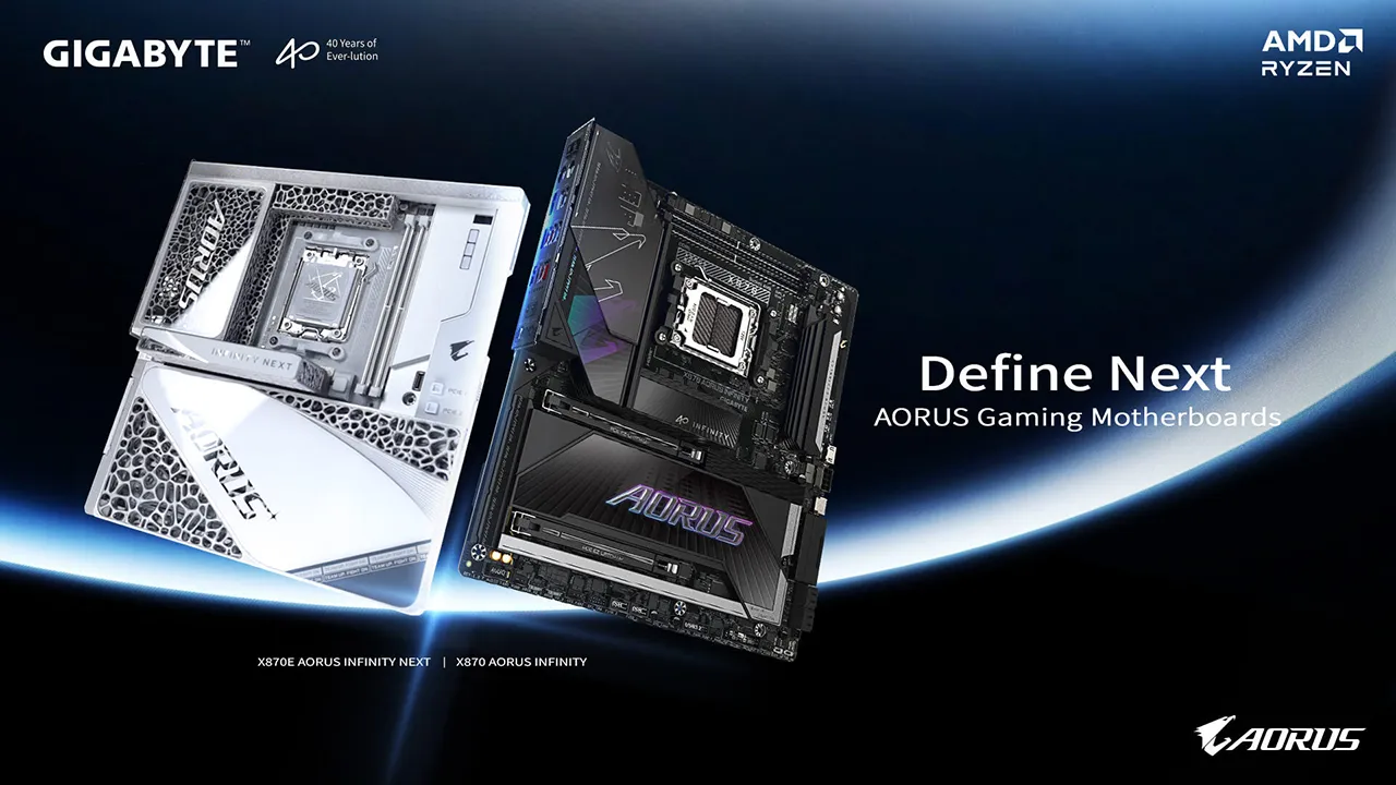 Gigabyte predstavlja matične ploče X870E i X870 Aorus Infinity serije povodom 40. godišnjice kompanije na sajmu Computex 2026